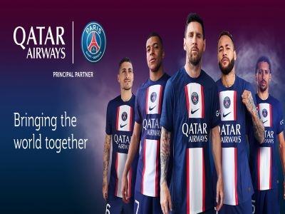 Qatar Airways is Jersey Partner for Paris Saint-Germain