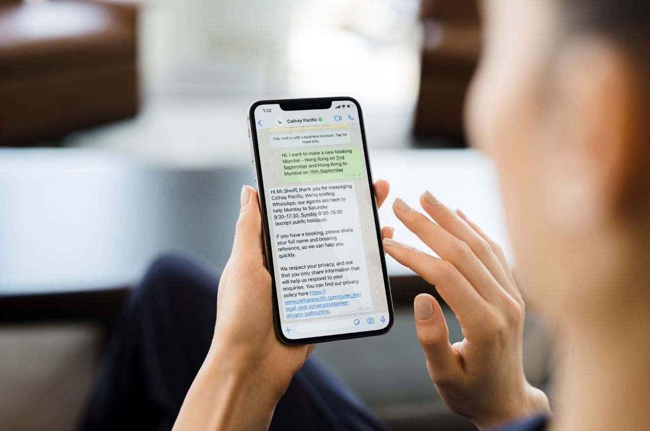 Cathay Pacific adds WhatsApp support service in India