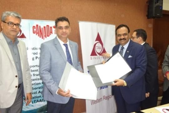 Canada signs MoU with TAAI for 7 city workshops