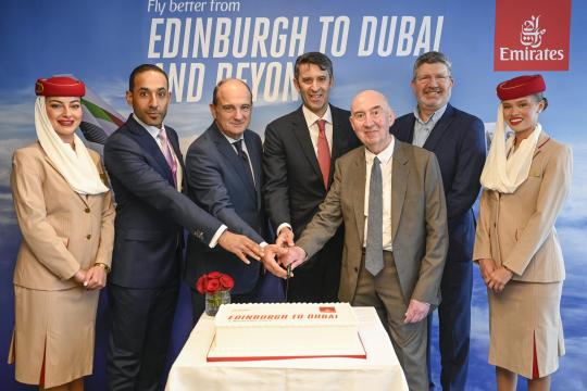 Emirates launches daily service to Edinburgh