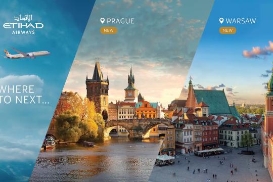 Etihad Airways announces new routes to Warsaw & Prague