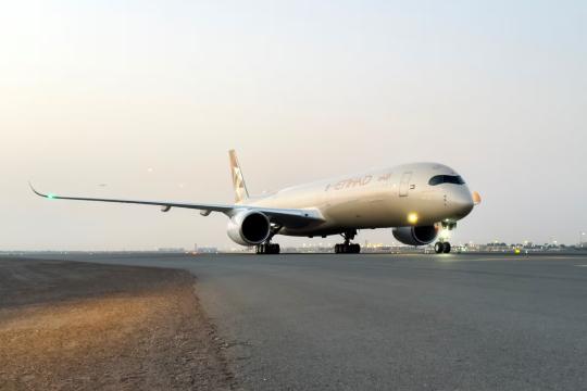 Etihad Airways welcomes its sixth A350
