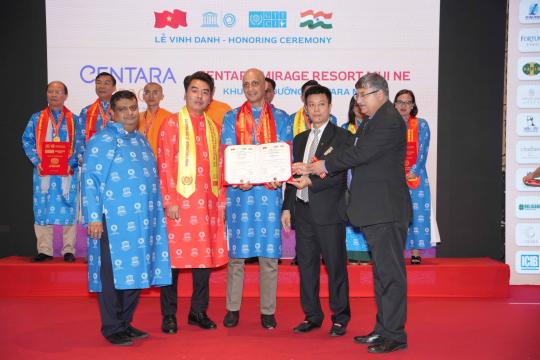 Centara Mirage Resort Mui Ne Recognized as 1st Exemplary Resort in Asia – Pacific
