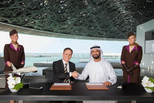 Louvre Abu Dhabi signs partnership with Etihad Airways