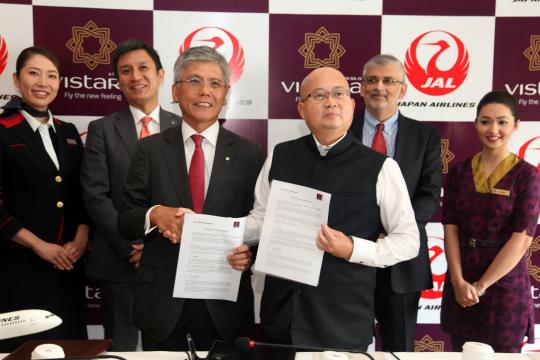 Japan Airlines signs MoU with Vistara