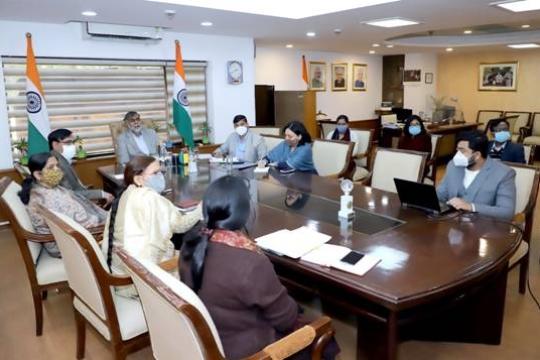 Patel reviews the progress of “Adopt a Heritage: Apni Dharohar, Apni Pehchaan” Project