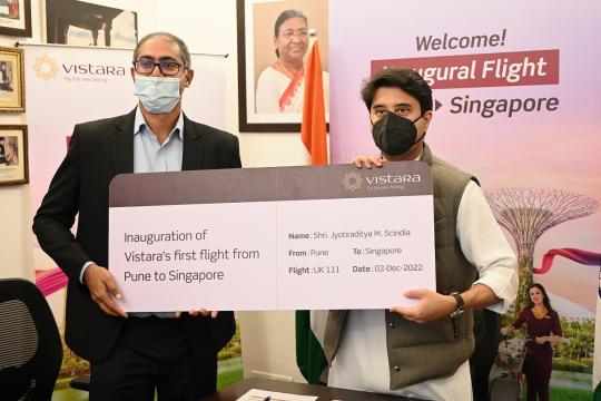 Vistara Inaugurates Pune – Singapore Connectivity