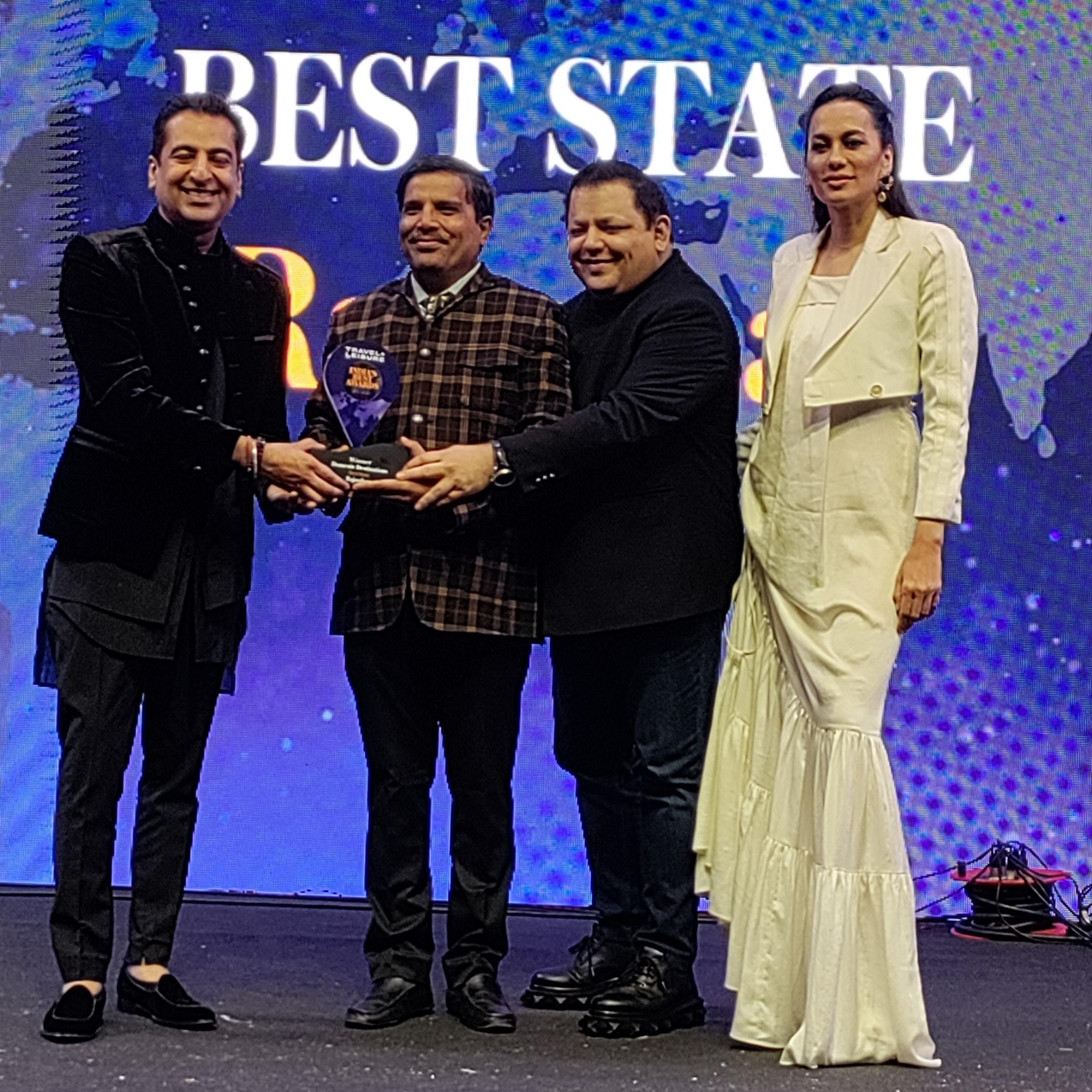 Rajasthan Awarded ‘Best State’ in Domestic Destination Category