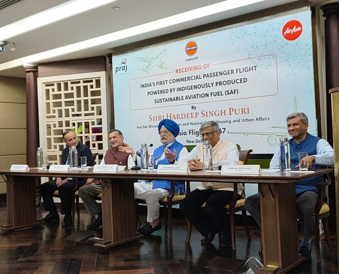 AirAsia India Operates India’s 1st Commercial Flight With Sustainable Aviation Fuel