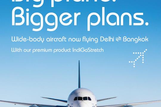 IndiGo to commence its Widebody Aircraft on Delhi- Bangkok Route