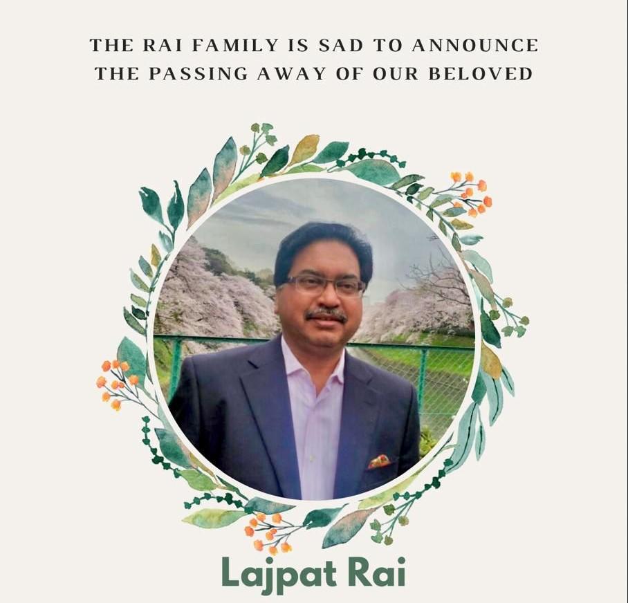 Obituary: Industry mourns the demise of Lajpat Rai, Chairman & Managing Director of Lotus Trans Travel