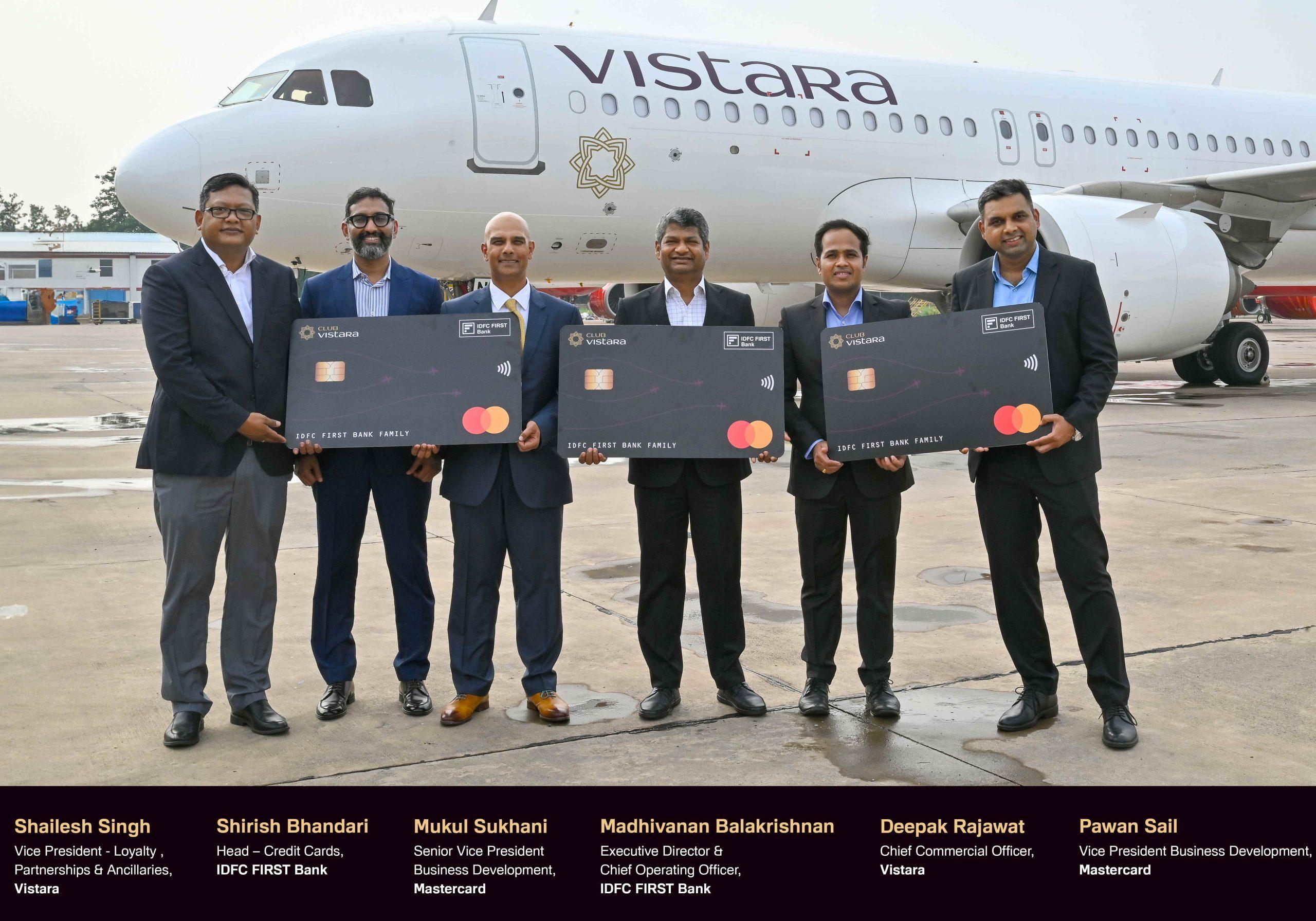 Club Vistara, IDFC FIRST Bank, & Mastercard Launch New Credit Card