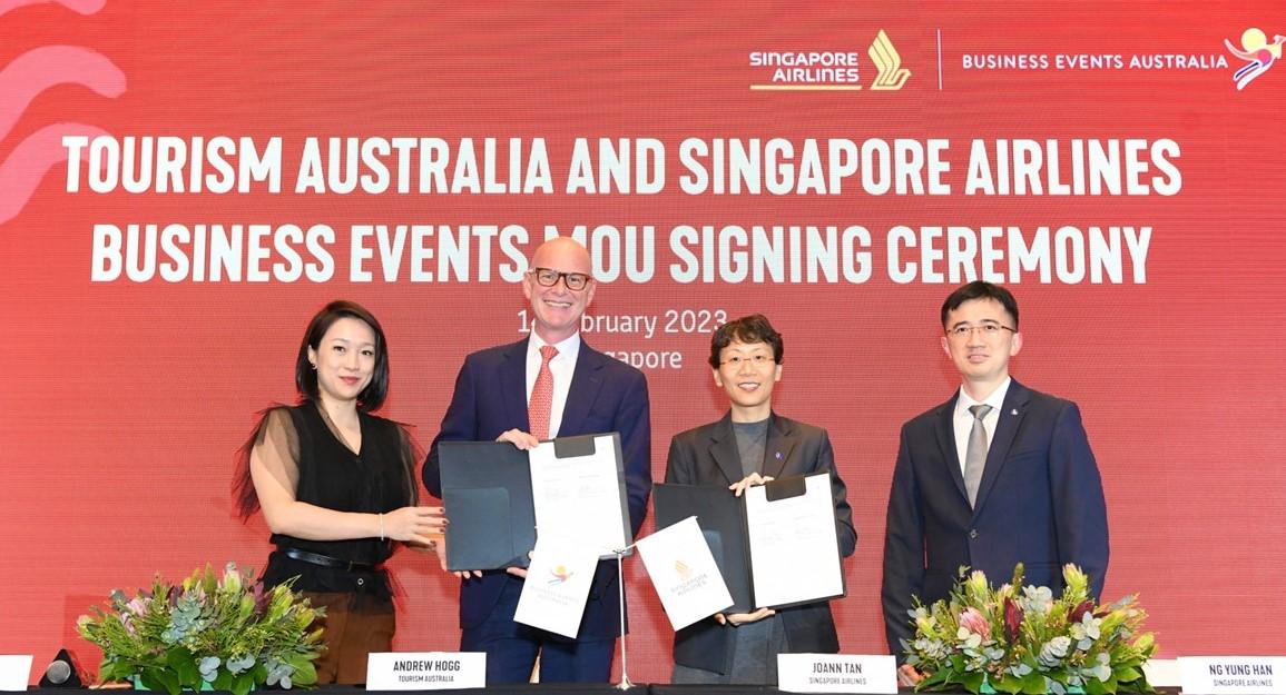 Tourism Australia and SIA Inks MoU To Draw Business Events To Australia