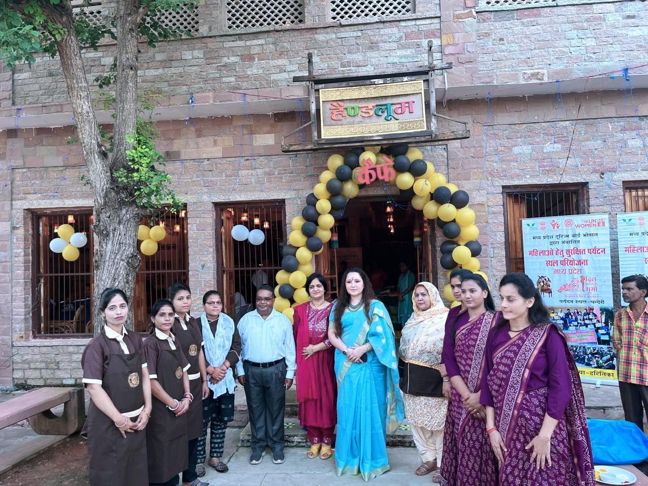 MP launches state’s first women-run ‘Handloom Cafe’ in Pranpur