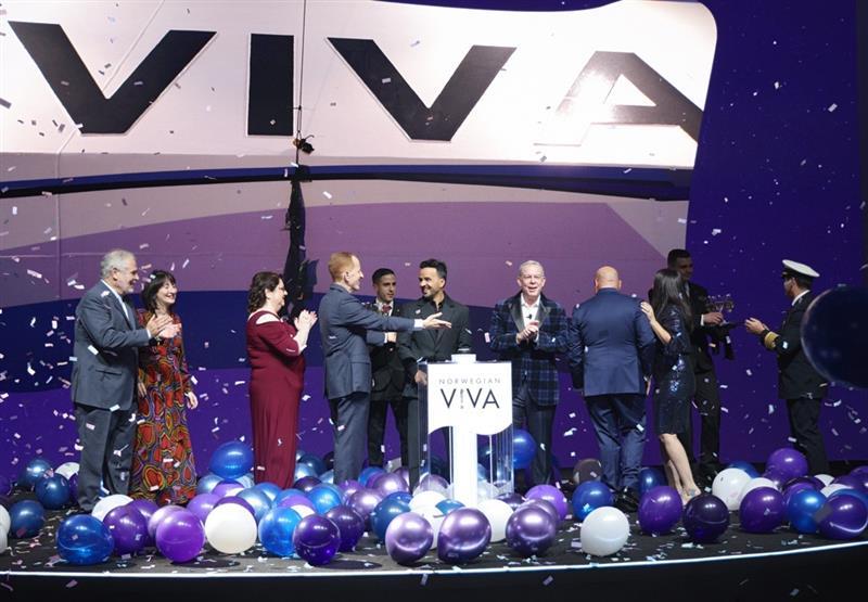 Norwegian Viva Takes Center Stage: Star-Studded Christening in Miami