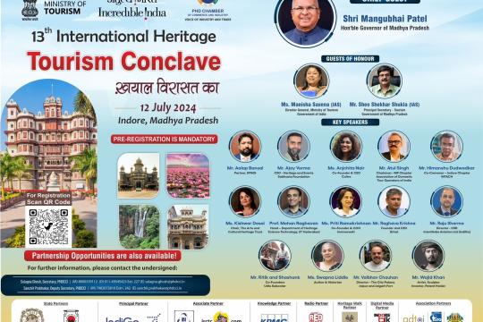 13th edition of PHDCCI’s International Heritage Tourism Conclave to be held in Indore