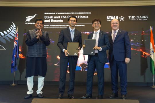 STAAH signs MoU with The Clarks Hotels & Resorts in New Delhi