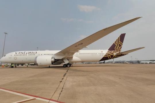 Vistara become 1st Indian airline to operate B 787-9 Using SAF