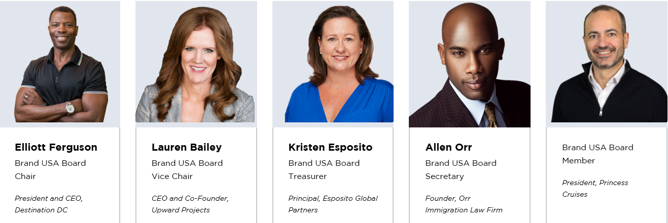 Brand USA appoints Elliott Ferguson as Chair and Lauren Bailey as Vice Chair