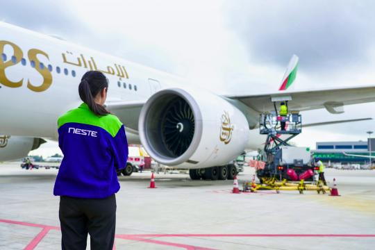 Emirates powers flights with Neste-Produced SAF