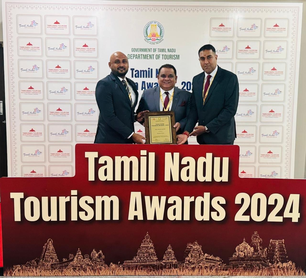 SriLankan Airlines recognized as ‘Best Airline Partner’ at Tamil Nadu Tourism Awards