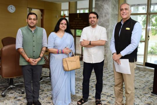 THSC leadership meets Minister Jayant Chaudhary to discuss scope of tourism, hospitality & skilling