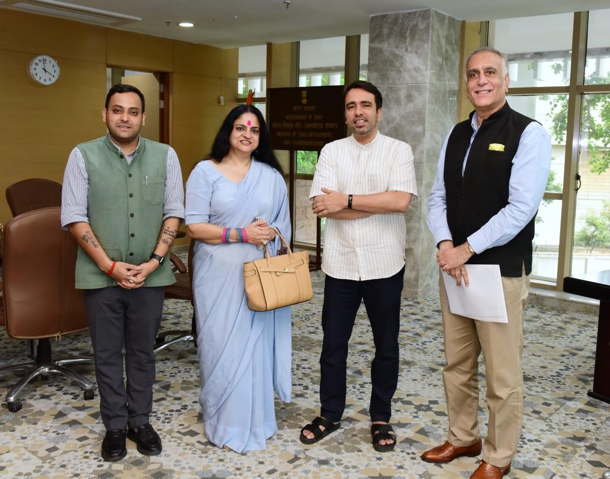 THSC leadership meets Minister Jayant Chaudhary to discuss scope of tourism, hospitality & skilling