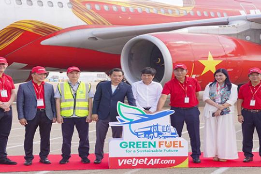 Vietjet operates its first flights powered by SAF