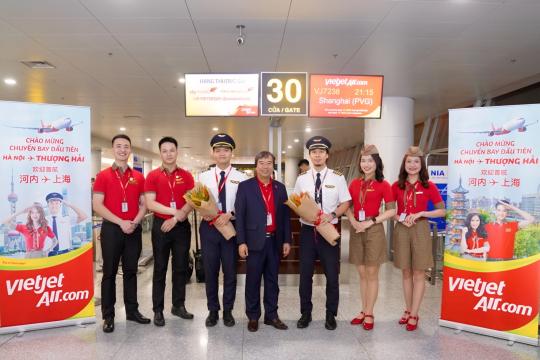 Vietjet strengthens direct route between Hanoi & Shanghai